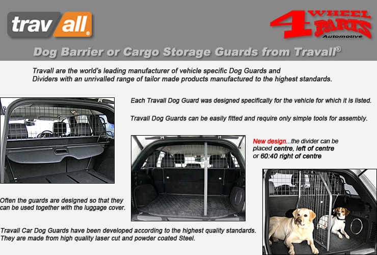 cargo area dog barrier