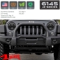 Preview: LED Fog Lamp Pair Black 6145 J2 Series Wrangler JK year 07-18