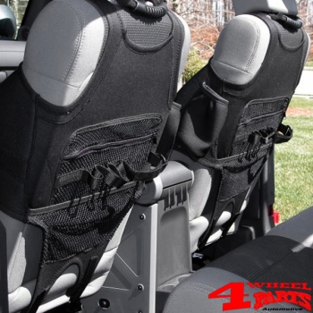 Seat Covers Front Vests Pair Neoprene Black Wrangler JK JL JT 07-24