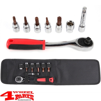 Hardtop, Soft Top and Door Tool Kit 9-pieces Jeep CJ Wrangler TJ JK JL JT