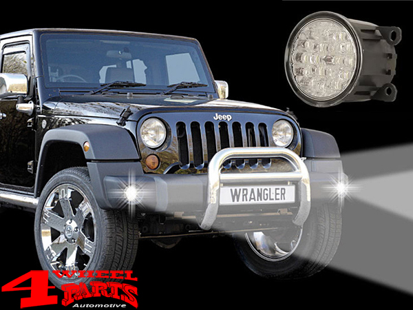 Recessed LED daytime running with dimming / parking light function Jeep  Wrangler JK year 07-18ng function lights Jeep Wrangler JK year 07-18