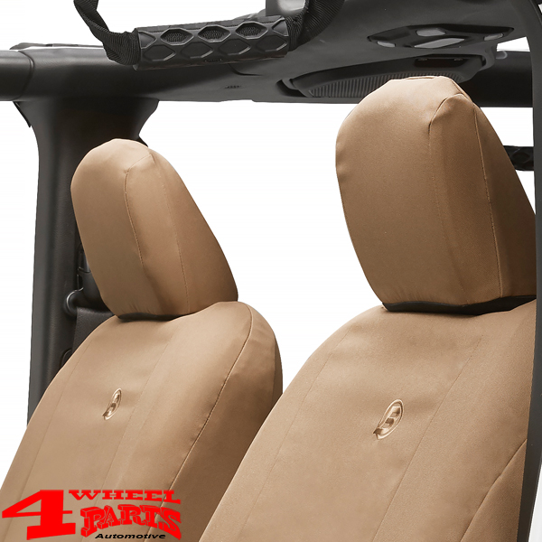 Sitzbezüge Sitzbezug Paar vorne Tan (hellbraun) Bestop Jeep Wrangler JL  Unlimited Bj. 18-23 4-Türer + Gladiator JT Bj. 19-23