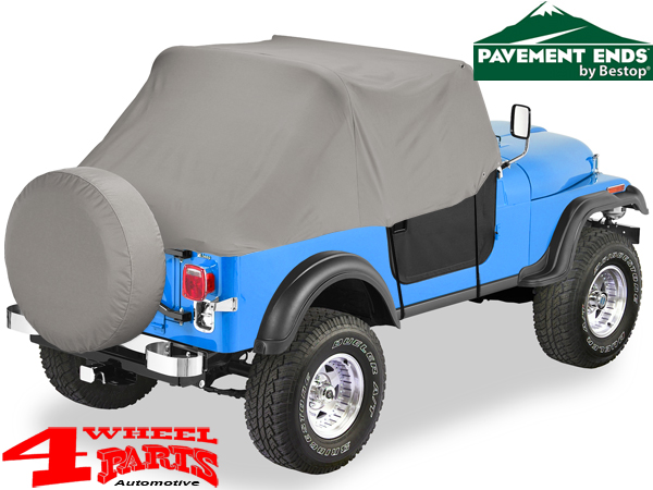 Trail Cover from Pavement Ends Charcoal Jeep CJ + Wrangler YJ year 76-91