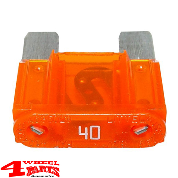 5 Kfz Sicherungen 40A Ampere ATO orange Standard Flachstecksicherungen