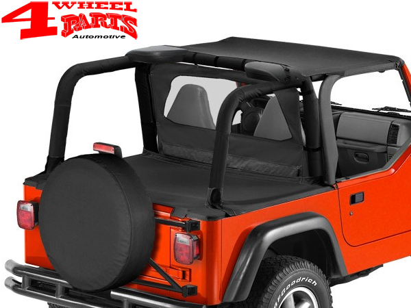 Duster Deck Cover Soft Top Model Bestop Black Diamond Jeep Wrangler TJ year  03-06 | 4 Wheel Parts