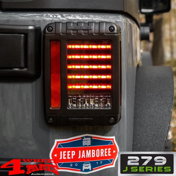 LED Rückleuchten Smoked von J.W. Speaker mit Seitenstrahler Jeep