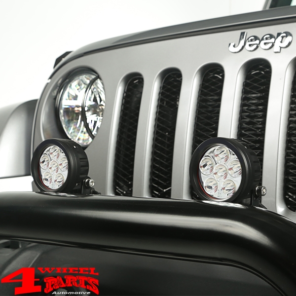 LED Zusatzscheinwerfer rechteckig 8x7,5cm 10-32 Volt 16 Watt Jeep Wrangler  YJ TJ JK JL + Gladiator JT